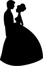 A Silhouette of Love: A Man and Woman Embrace in Black and White