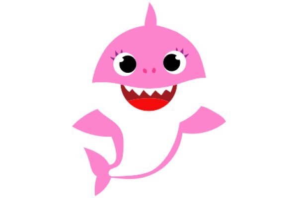 Pink Shark with Big Eyes and a Smile