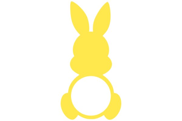 A Yellow Bunny Icon on a White Background