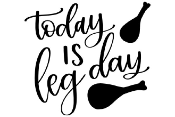 Today is a Leg Day: A Playful Reminder to Stay Active