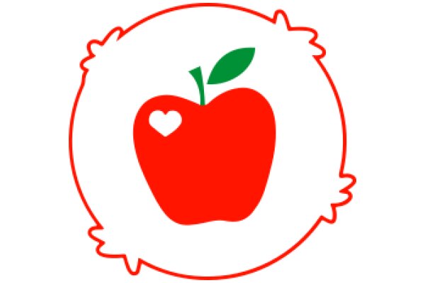 A Red Apple with a Heart-Shaped Stem