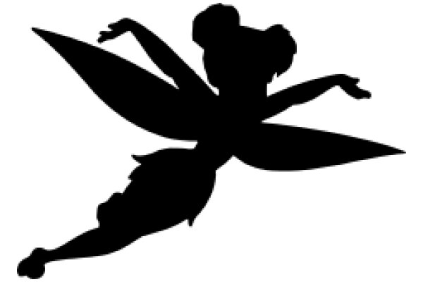 Silhouette of a Fairy in Flight