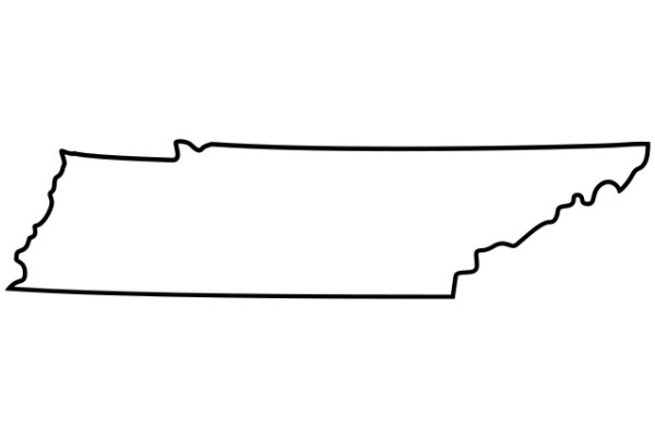 Simplistic Map of the State of Tennessee