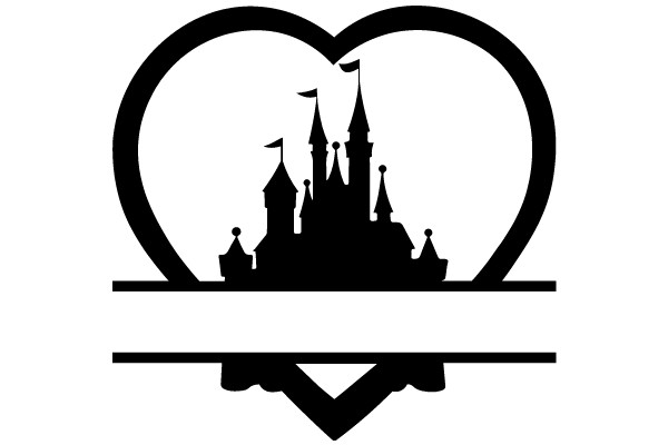 A Silhouette of a Castle and a Heart, Symbolizing Romance and Adventure