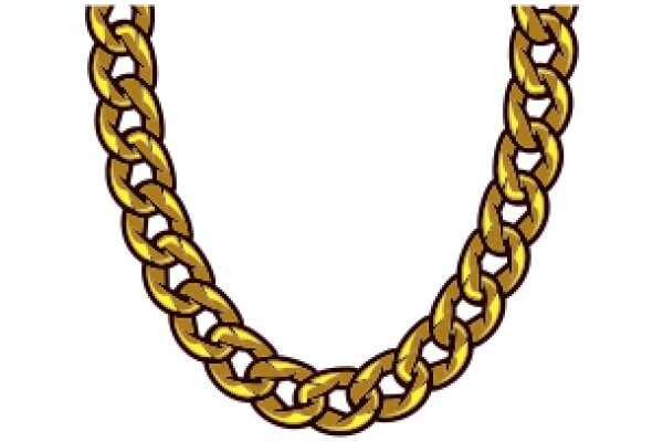 Vibrant Yellow Chain with a Golden Twist