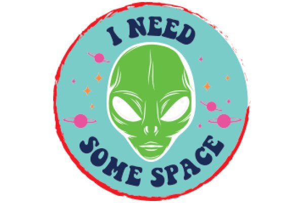 Alien-Themed Sticker: 'I Need Some Space'