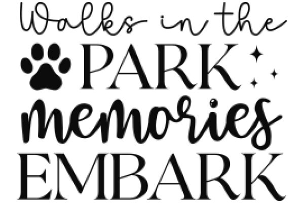 A Stylish Sign for a Park-Themed Event