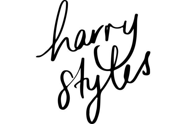 Hand-Drawn Typography: 'Harry Styles' in a Stylish Font