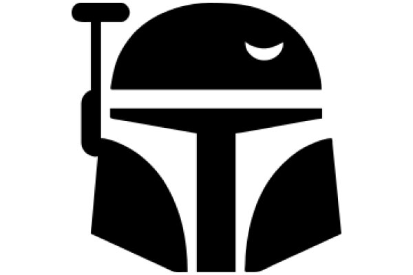 Stylized Icon of a Helmet with a Tool