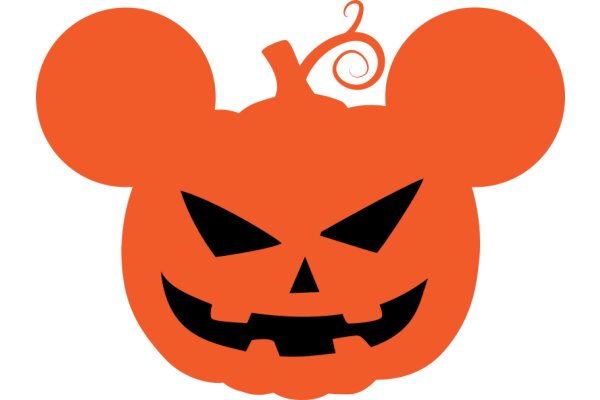 Halloween Pumpkin with Mickey Mouse Ears