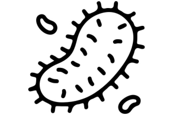 Simplistic Line Drawing of a Spiky Cell