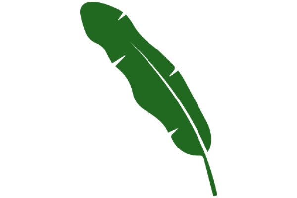 A Stylized Green Feather