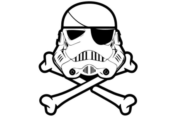 Stylish Pirate Skull Logo