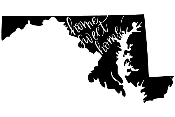 Home Sweet Home: A Silhouette of a State's Name