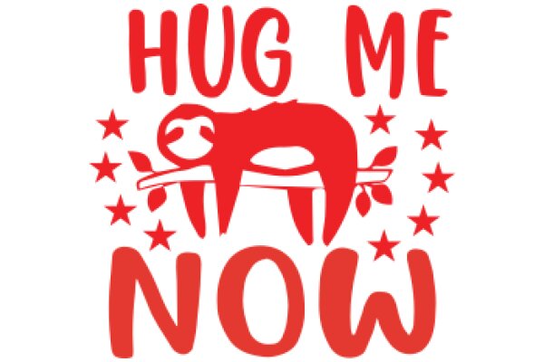 Hug Me Now: A Playful Poster for Emotional Support