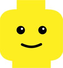 A Friendly Smile in a Yellow Block