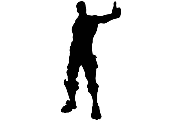 Silhouette of a Person Giving a Thumbs Up