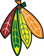 Vibrant Hockey Logo with Colorful Wings