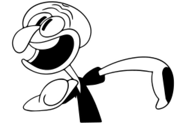 A Cartoon Character's Joyful Expression