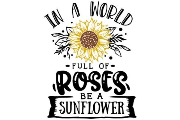 In a World Full of Roses, Be a Sunflower