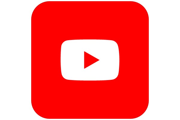 Vivid Red YouTube Icon