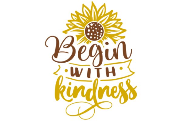 Begin Your Journey to Kindness with This Sunflower-Inspired Logo!