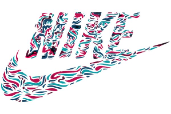 Vibrant Nike Swoosh Logo in Colorful Swirls