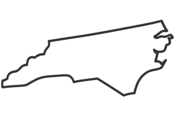 Simplified State Outline: A Graphic Representation of a State's Boundaries