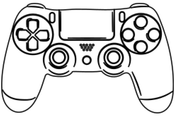 A Stylized Illustration of a Video Game Controller