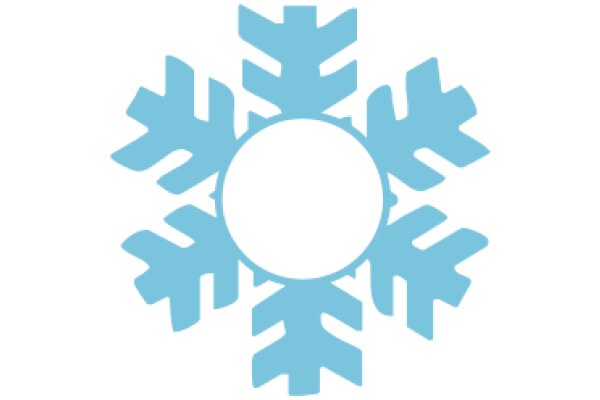 Stylized Snowflake Logo with a Circle at the Center