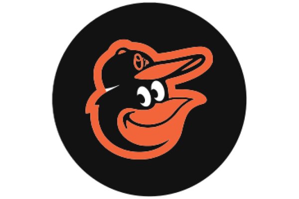 Vibrant Orange and Black Logo for a Sports Team