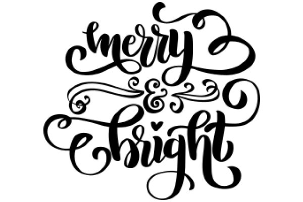 Merry & Sight: A Festive Typographic Artwork