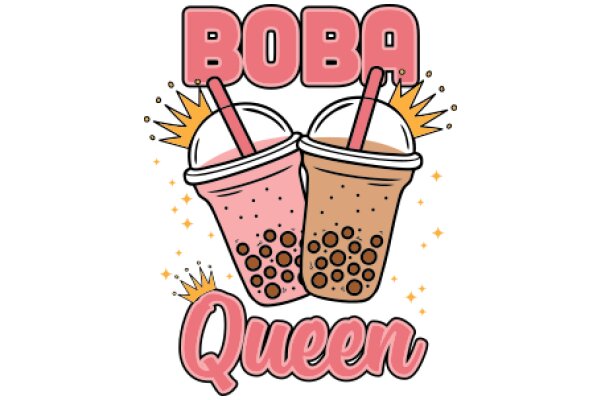 Boba Queen: A Delightful Combo of Bubble Tea and Pink Power