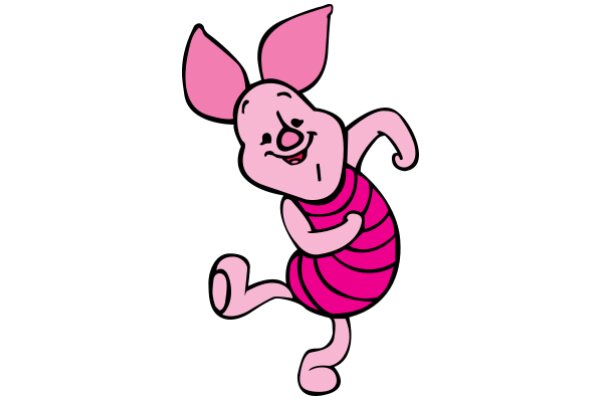 Pink Piggy Cartoon: A Playful and Friendly Character