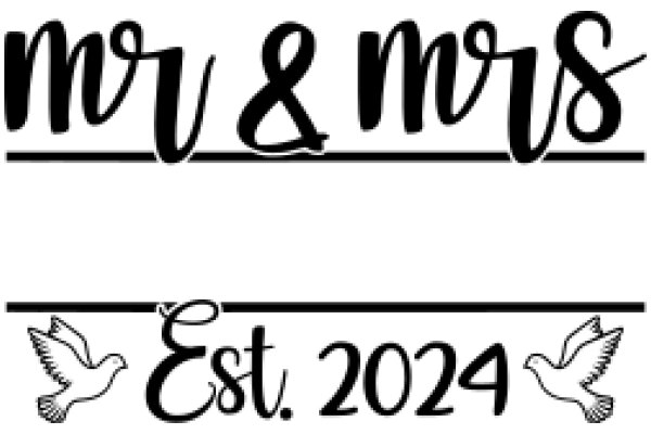 Celebrating Love and Commitment: A Sign for Mr. and Mrs. Est. 2024