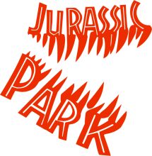 Stylized Text Art: Jurassic Park