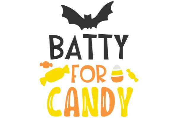 Batty for Candy: A Playful Halloween-Themed Logo