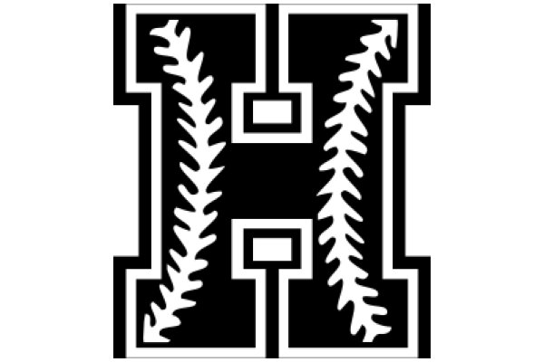 Monochrome Logo of a Baseball Team