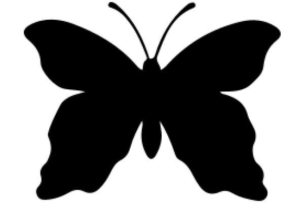 A Silhouette of a Butterfly