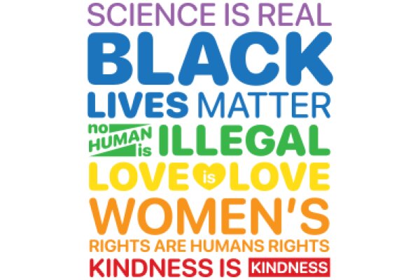 A Colorful Affirmation of Human Rights and Kindness