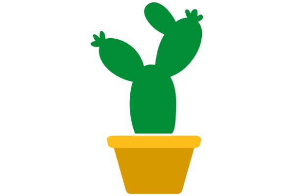 A Playful Cactus in a Yellow Pot