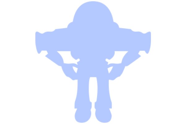 Silhouette of a Robot in a Stylized Form