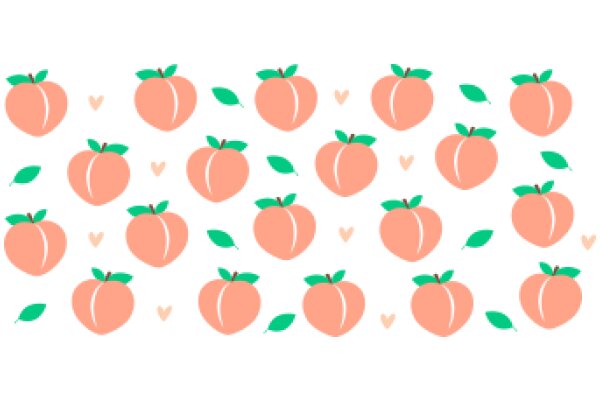 A Delightful Pattern of Peaches and Leaves