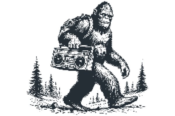 A Whimsical Journey: The Adventures of a Sasquatch with a Boombox