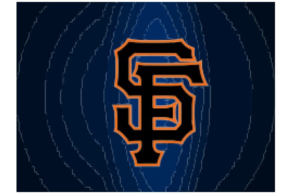 Vibrant San Francisco Giants Logo on a Dark Blue Background