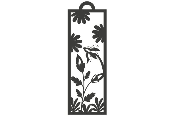 Floral Silhouette Artwork: A Decoration