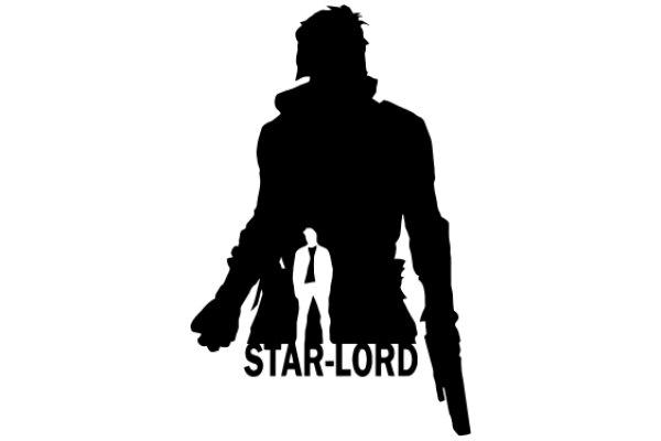 A Silhouette of a Star-Lord Figure with a Gun