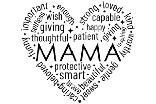 Moments of Love and Appreciation: A Word Cloud Celebrating the Joy of Motherhood