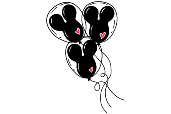 A Playful Display of Mickey Mouse Balloons