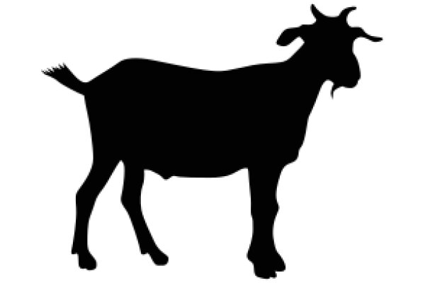 A Silhouette of a Goat